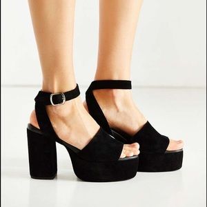 Jeffrey Campbell Black Platform Marla Heel 7